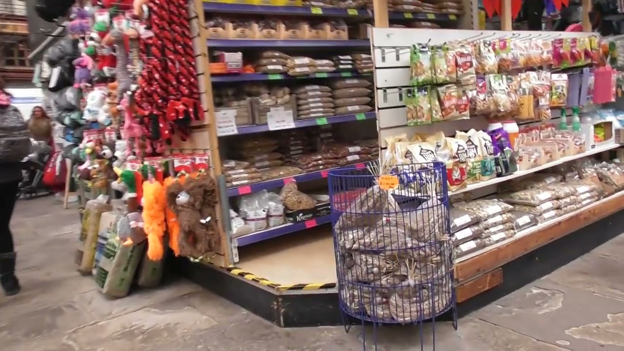 Halifax Borough Market at 1:09pm Wednesday 31st January 2024. Please subscribe to this channel.