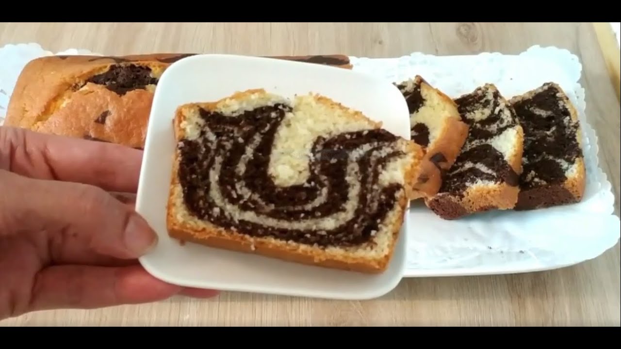 Recette du super Cake zébré moelleux et facile (ou gâteau marbré zébré)