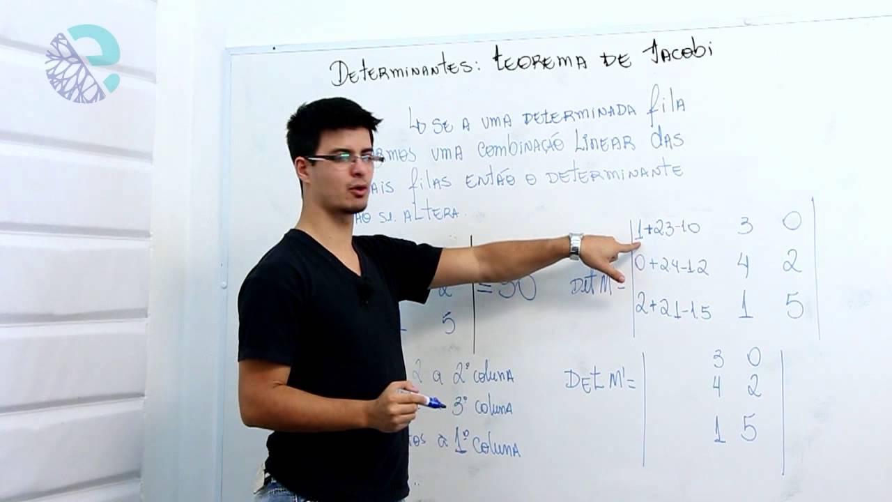 Determinantes: teorema de jacobi