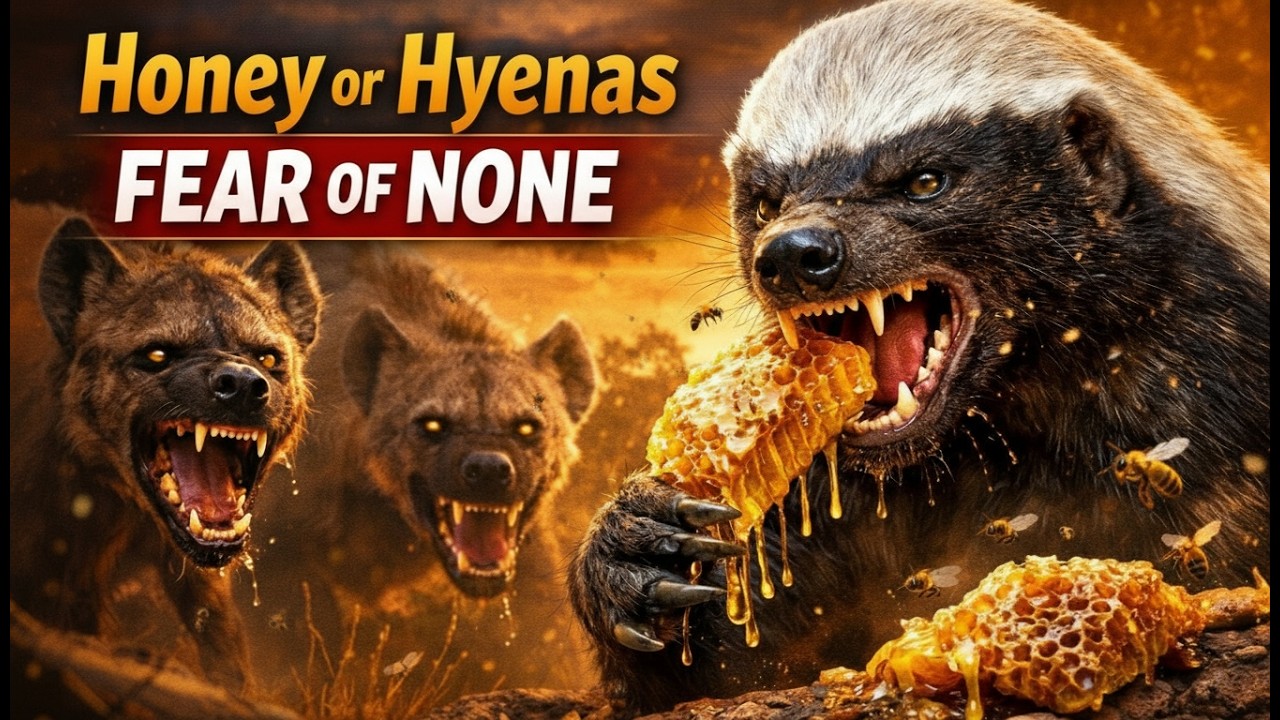 Honey or Hyenas — Fear of None | The Fearless Honey Badger vs Predators