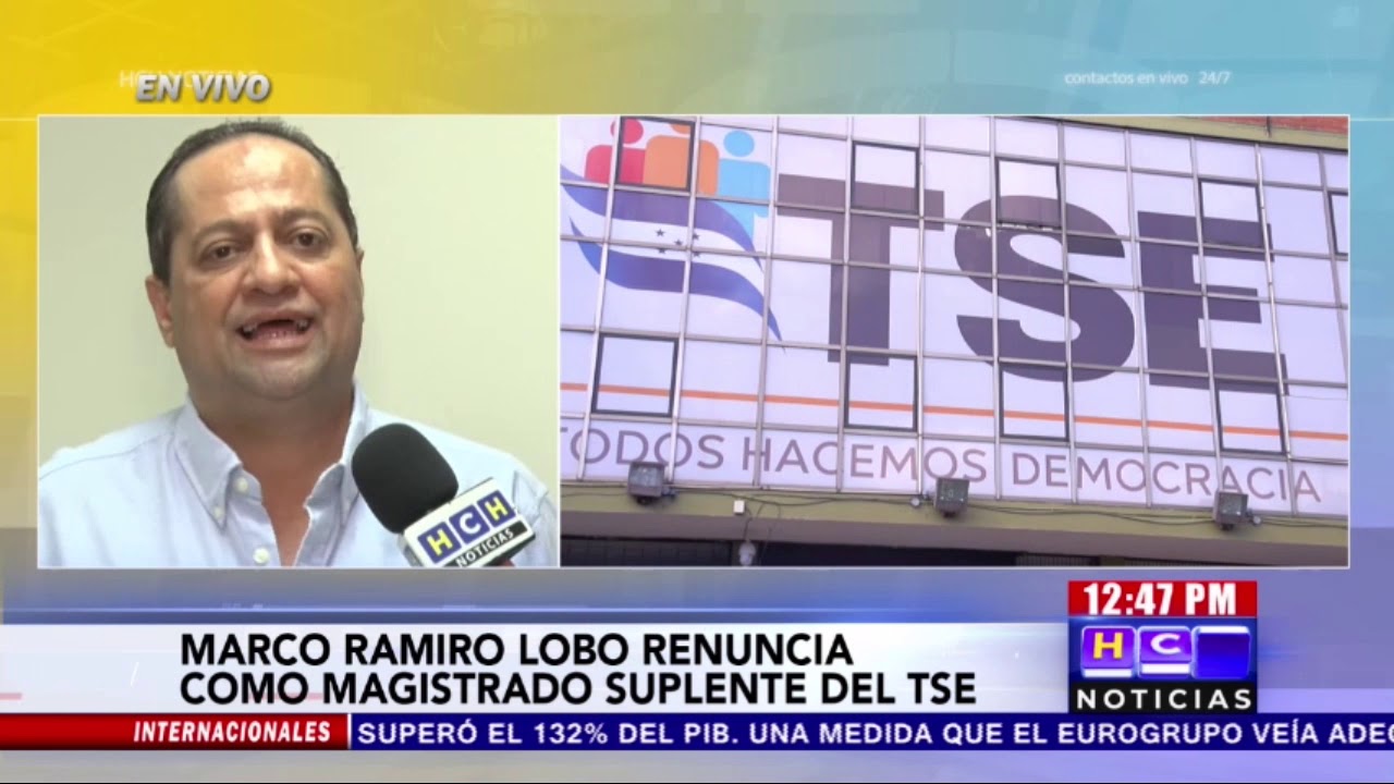 Ramiro Lobo seguir&aacute; en el TSE hasta que el CN acepte su renuncia