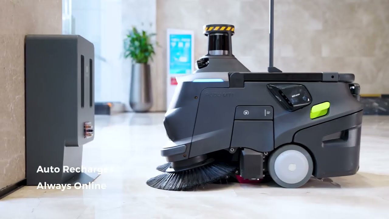 PUDU MT1 Max – Le robot balayeuse industrielle autonome pour très grandes surfaces 🤖