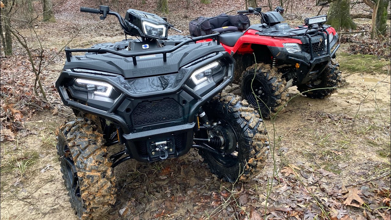 Riding with a new 2022 Polaris 570 Trail