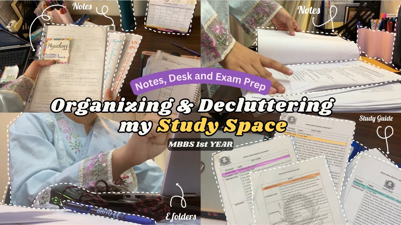 Организация моего учебного пространства | Организация рабочего стола для профессионалов | MBBS 1-...