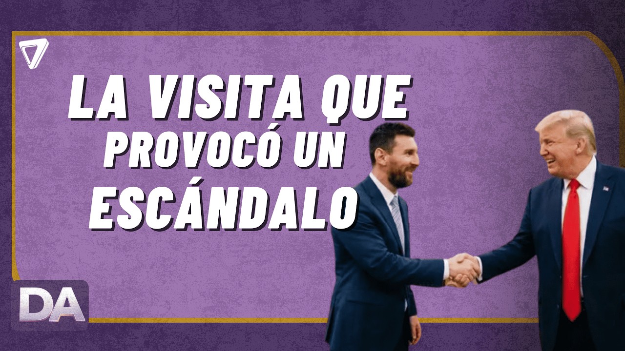 Se armó la POLÉMICA por la FOTO de Lionel Messi junto a Donald Trump en la Casa Blanca