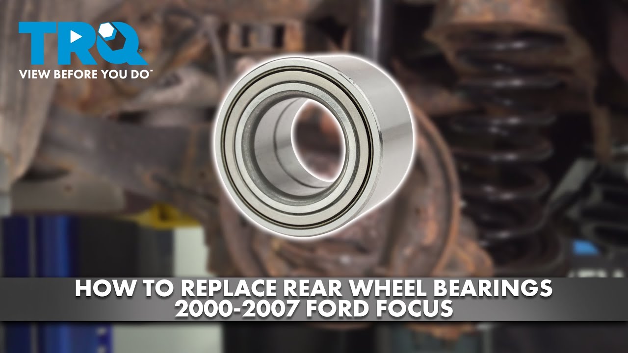 How to Replace Rear Wheel Bearings 2000-2007 Ford Focus
