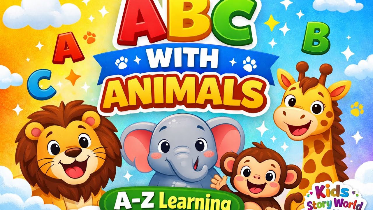 ABC Animals A to Z 🐶🦁 | Learn Alphabet with Animals | Kids Learning Video