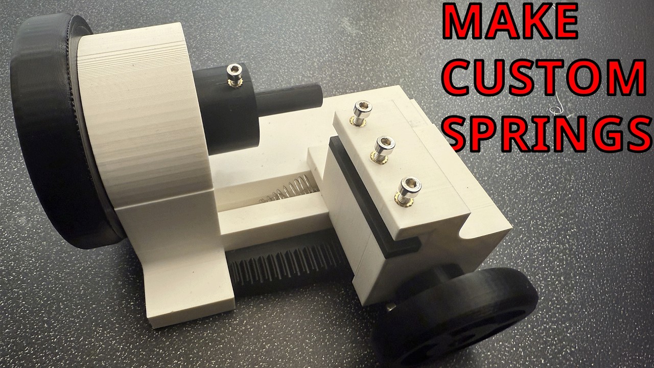 I 3D Printed a Spring Winder