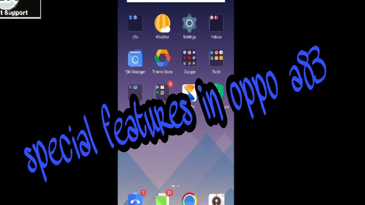 Special unknown features in oppo a83