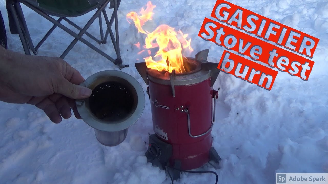 Test burn of the MiMi Moto Gasifier Stove