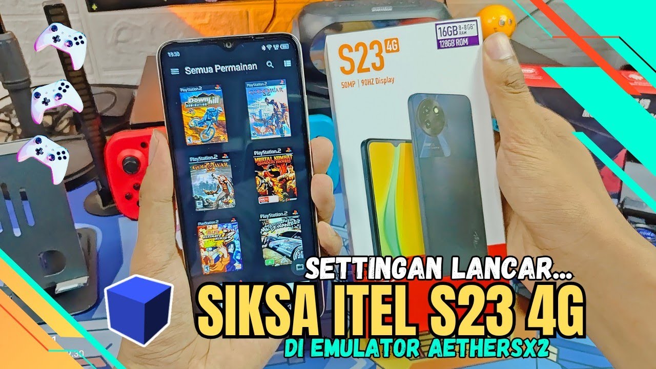 Siksa Hp ITEL S23 1,2 Jutaan Pakai Game - Game Berat PS2 Di AetherSX2 | Settingan Lancar AetherSX2
