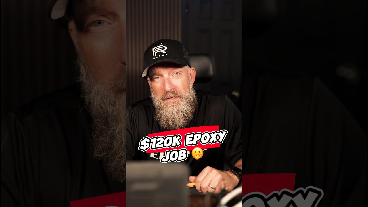 🚨 $120K Epoxy Job&hellip; How Much Did We Make? 🤔 Link in bio to join the Floor Rescue Group 💪🏼