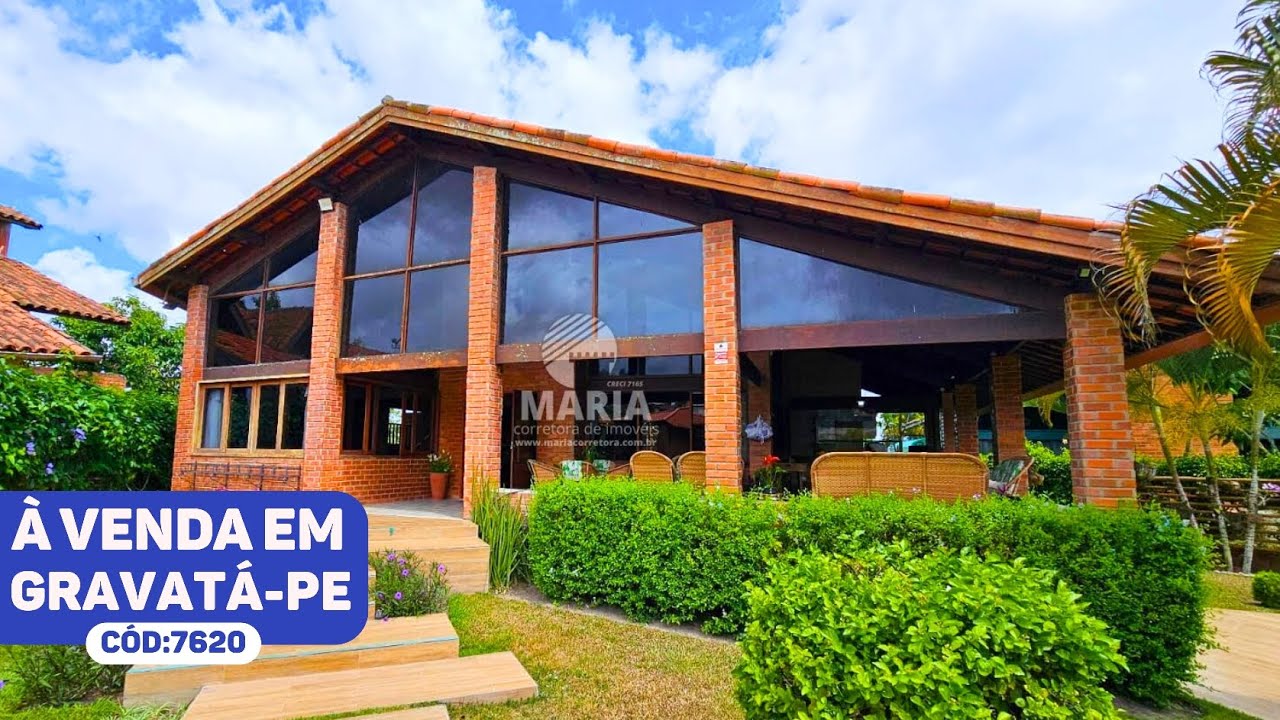 CASA AMPLA COM 7 QUARTOS À VENDA EM CONDOMÍNIO FECHADO GRAVATÁ-PE #imovelavenda 