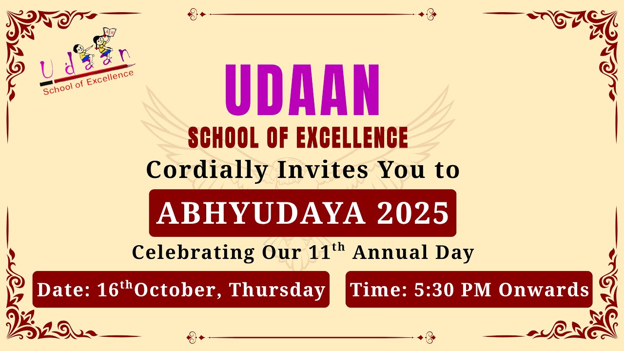 Abhyudaya 2025 - Witness the Grand Celebration at Udaan School of Excellence!