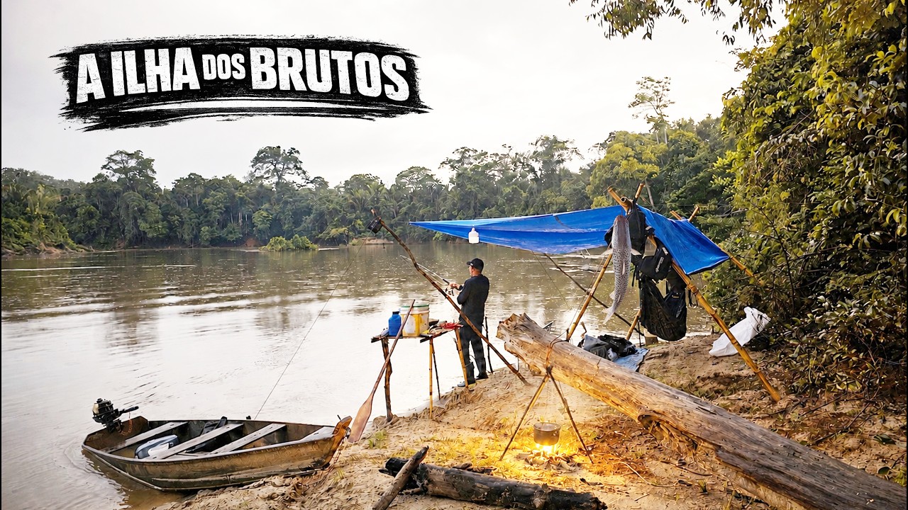 🏕 ACAMPAMENTO RAIZ NA BEIRA DO RIO, CHUVA FORTE E SURUBIM BRUTO NA MADRUGADA