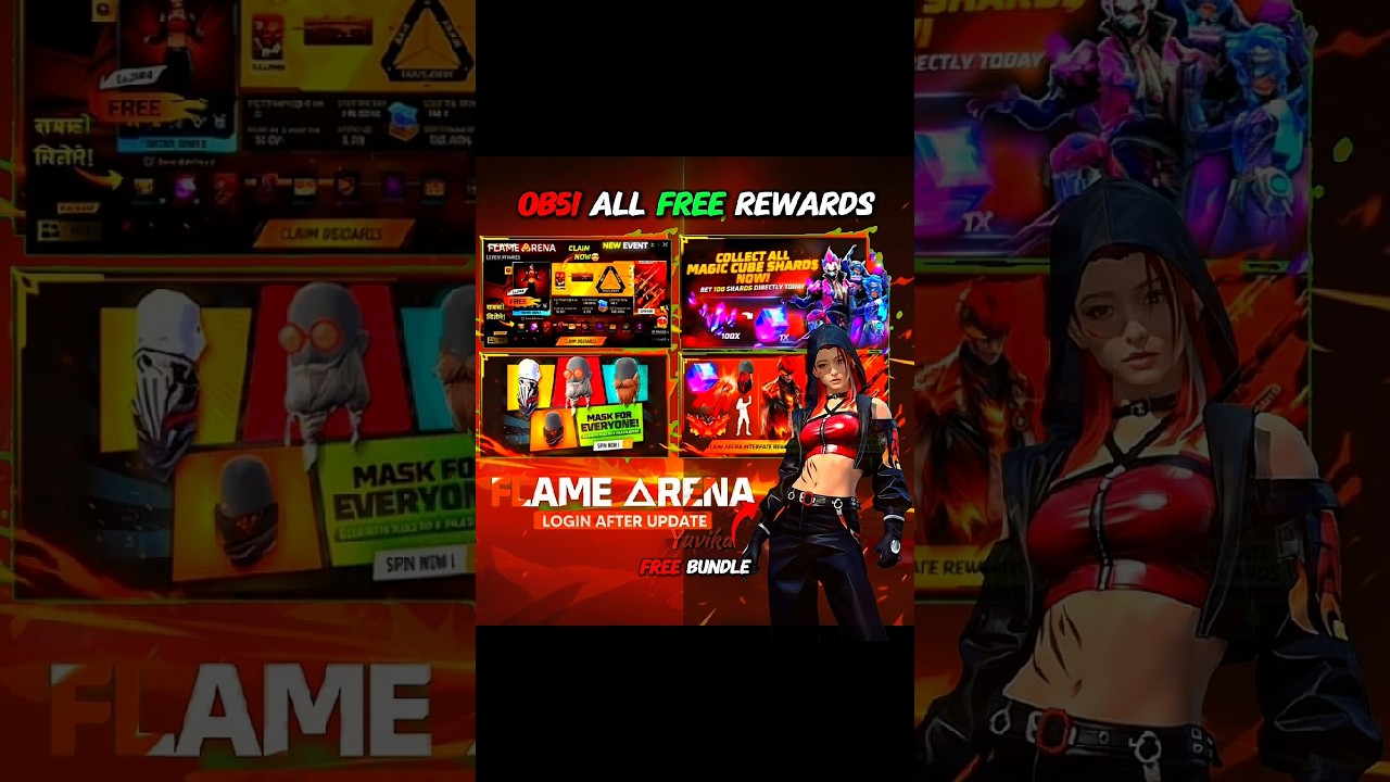 Free Fire OB51 Update Free Girl Bundle Reward 😱🔥 #shorts #freefire