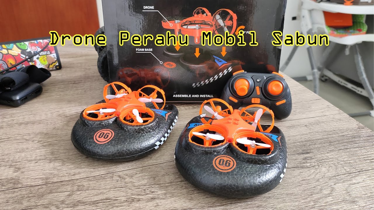 Drone Perahu Mobil Sabun Aneh Micin E016F