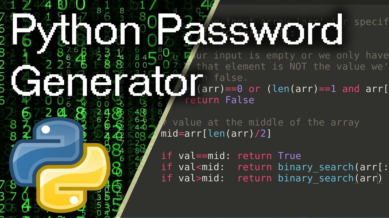 How to make a Password Generator in Python!