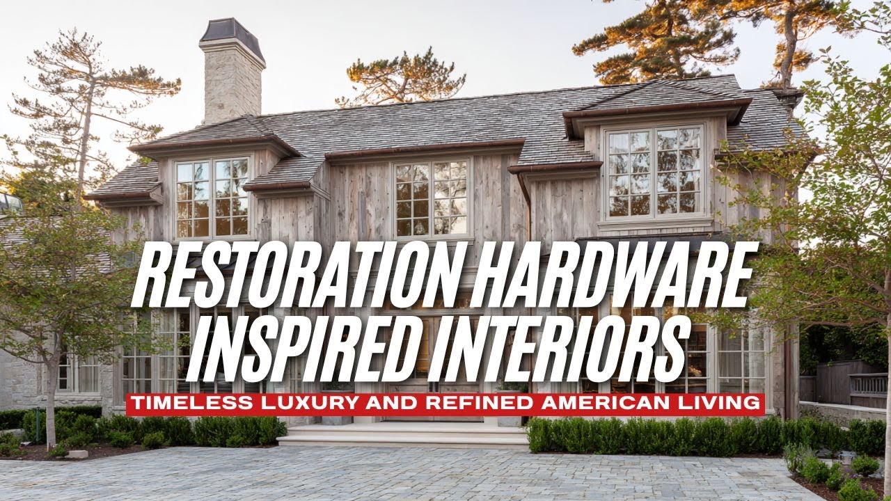 Restoration Hardware Inspired Interiors with Timeless Luxury and Refined American Living