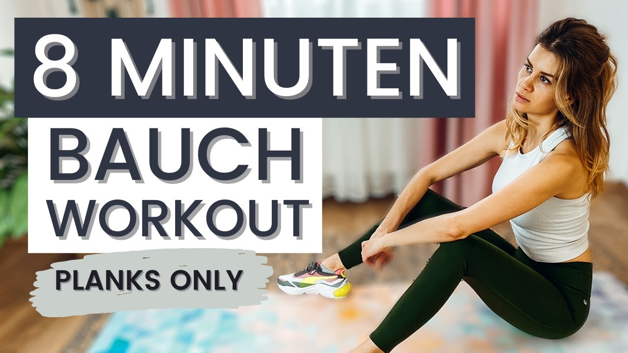 8 MINUTEN PLANK WORKOUT | Bauchtraining | Workout für Zuhause ohne Equipment