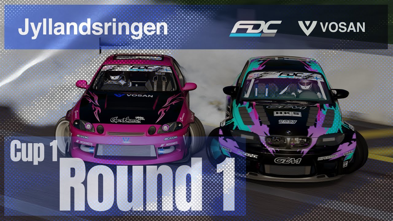 FDC23 - Cup 1 - Round 1 At Jyllandsringen | VOSAN Drift Team  | Assetto Corsa