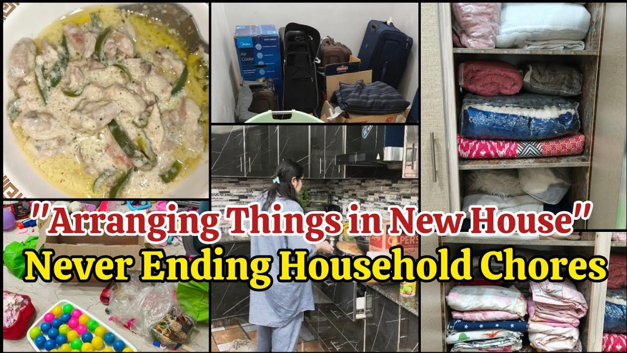 Organizing things in new house || Never ending household chores