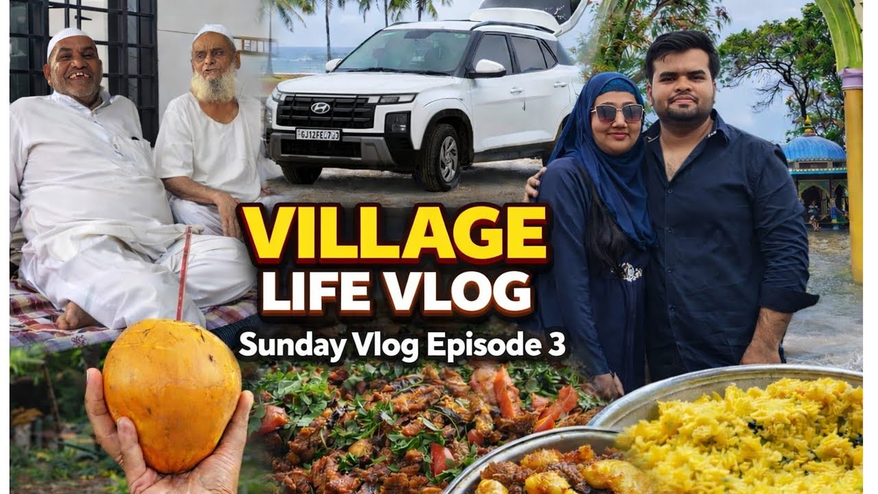 A Village Surrounded by Coconut Trees 🌴 | Peaceful Life VlogLife in a Green Village #travelvlog