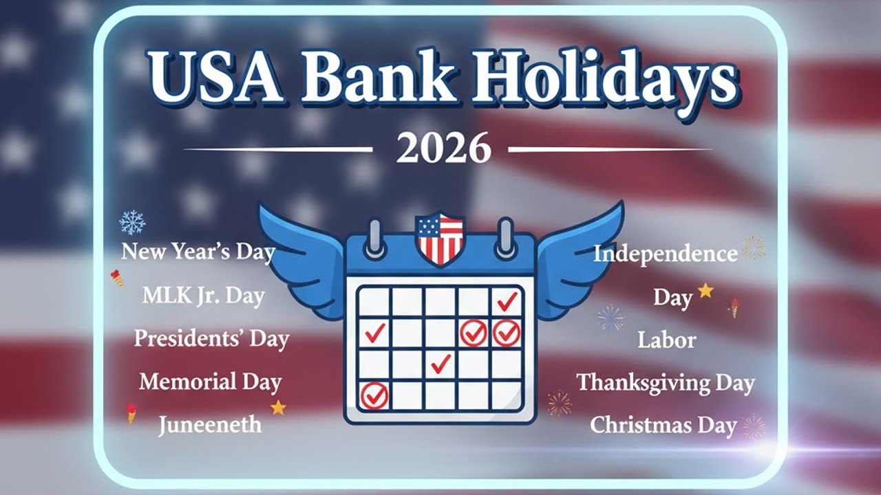 USA Bank Holidays 2026 🗓️ | FULL LIST & Dates to Mark Your Calendar!