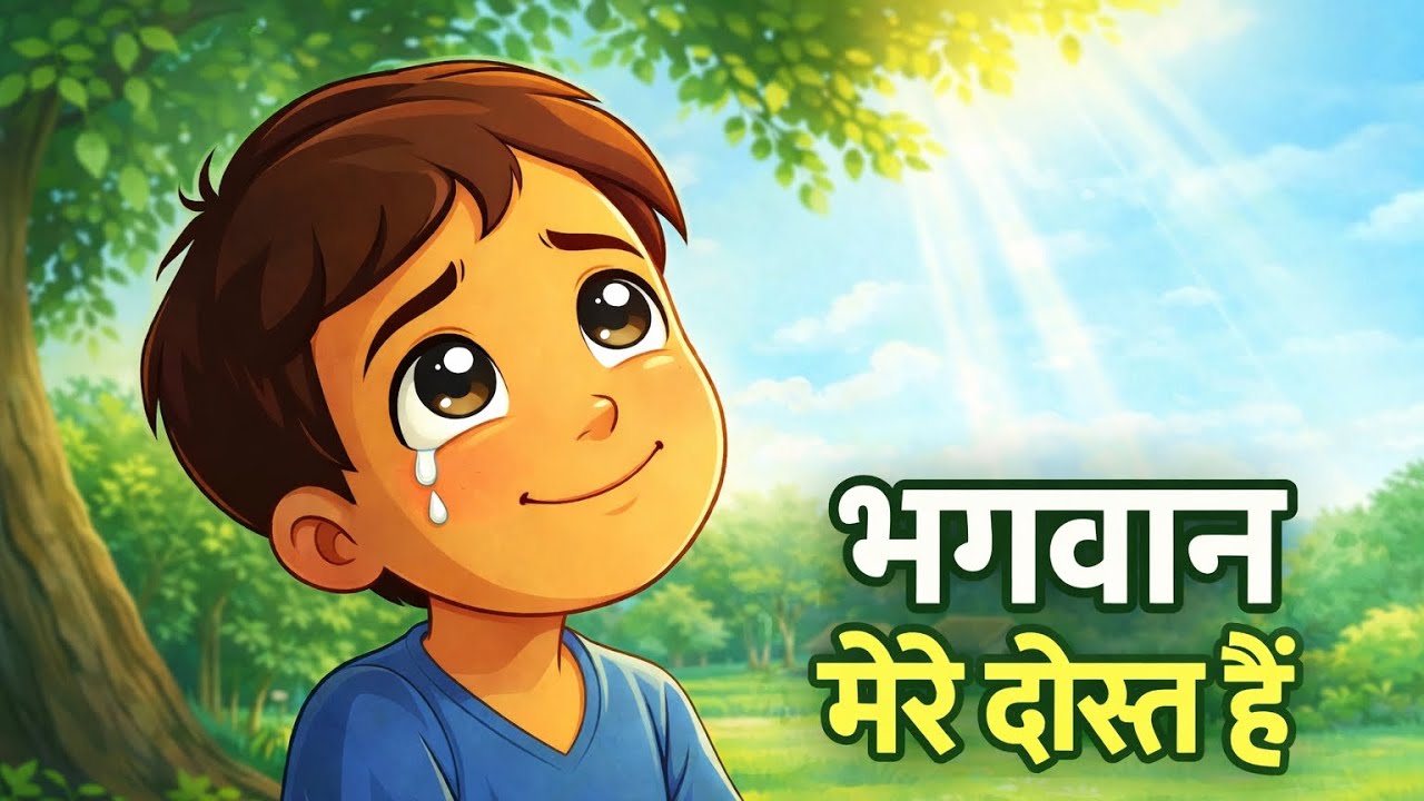 भगवान मेरे दोस्त हैं ✨| एक मासूम बच्चे की सच्ची कहानी | Animation Story For Kids In Hindi |#viral