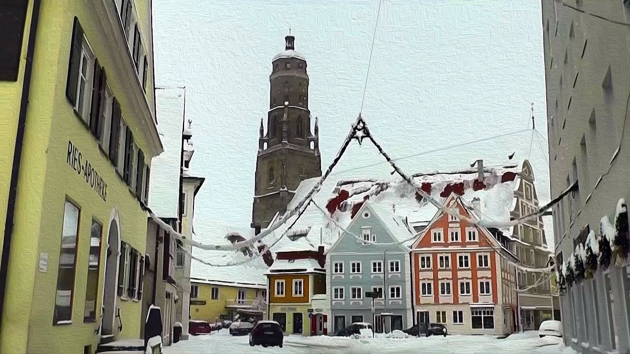 Driving home for christmas through Nördlingen