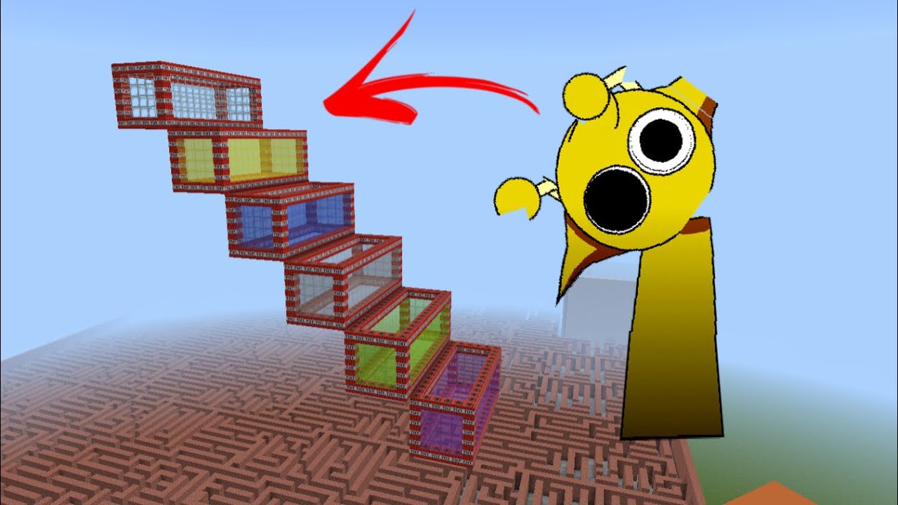 NEW Sprunki VS HORROR Sprunki 😱 This Maze Was INSANE! | Minecraft Bedrock