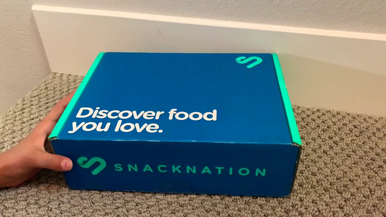 Opening Snack Box from Snacknation