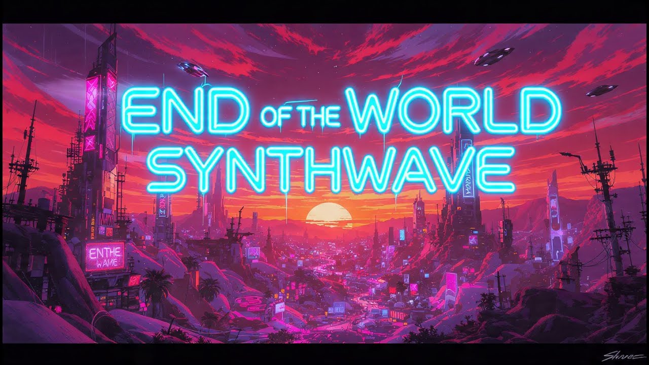 End of the World Synthwave - Full Original Music Video - Tim Borg