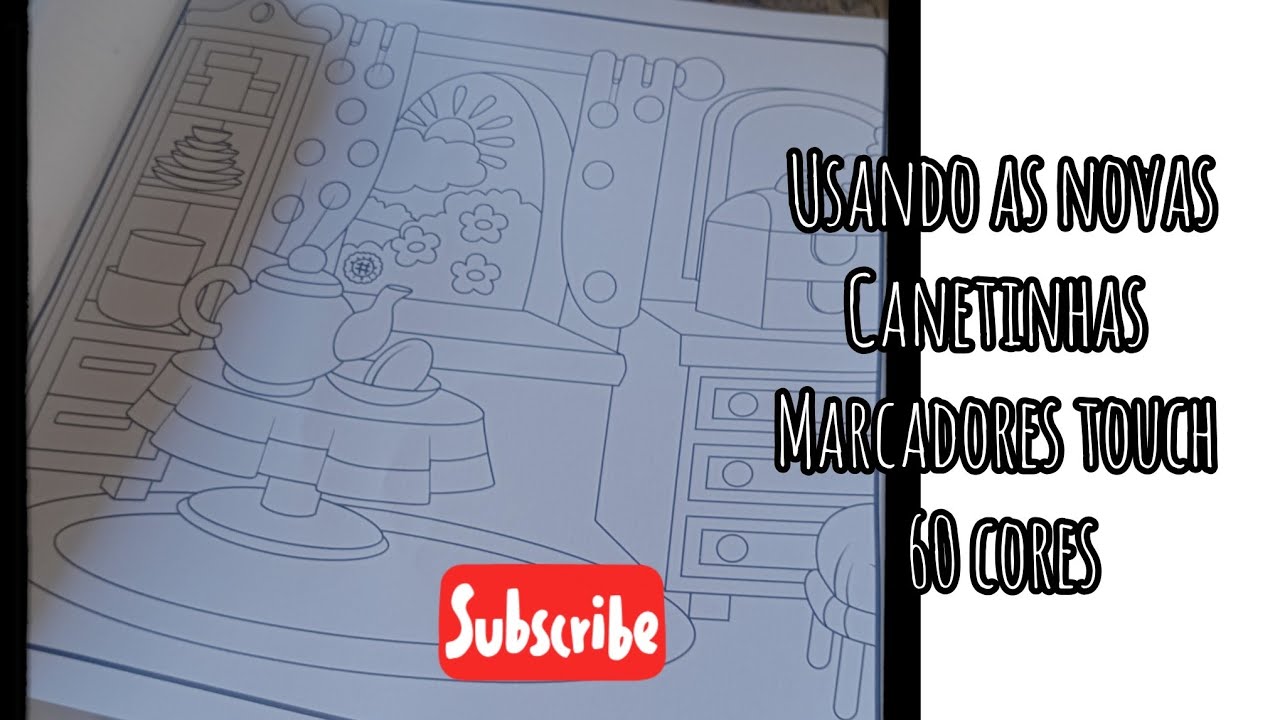 Dia de usar as novas canetinhas touch de 60 cores 📖 venha conferir 🤓