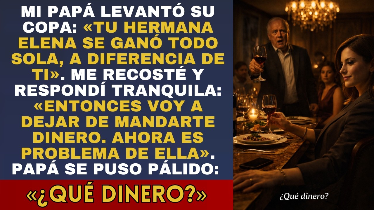 Mi papá levantó su copa: 
