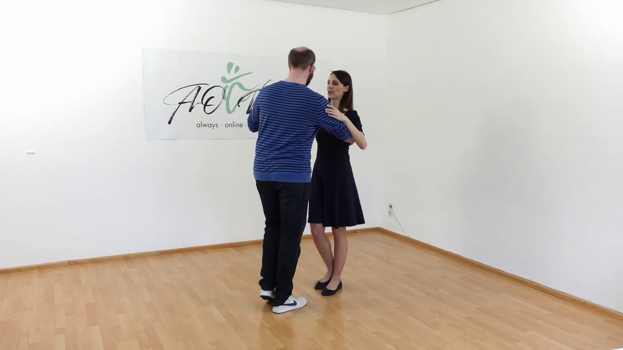 Blues Grundschritt (Single Step) Erklärung paarweise auch mit Musik - perfekt auch für die Hochzeit