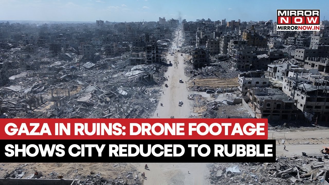 Gaza In Ruins: Drone Footage Shows City Reduced To Rubble In 2 Years Of Israel-Hamas War | Watch