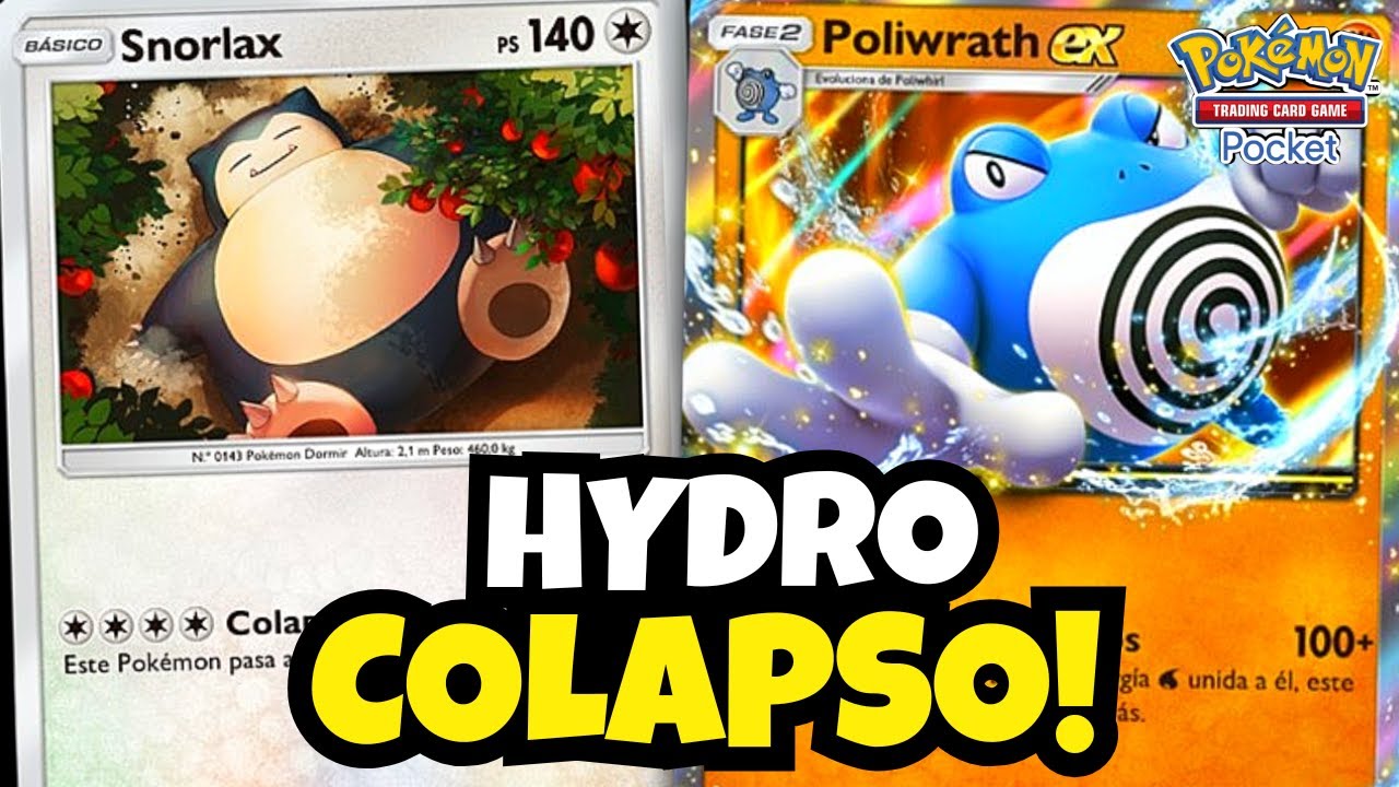 Hidronudillos para despertarte 💦👊 Snorlax + Poliwrath | Pokémon TCG Pocket
