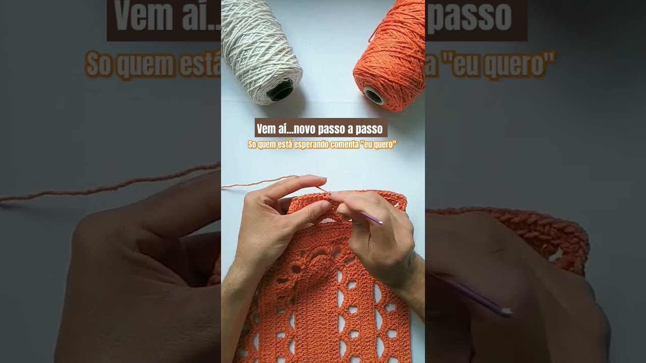 Tapete de croch&ecirc; simples e f&aacute;cil de fazer, novo passo a passo vem a&iacute;...@SamuelMulekeArtes&atilde;o
