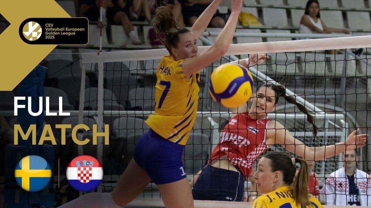 Full Match | Sweden vs. Croatia | CEV Volleyball European Golden League 2025 | Women