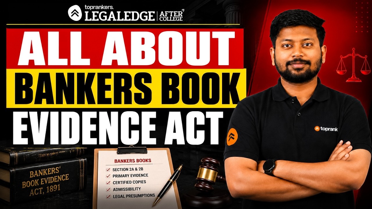 Bankers Books Evidence Act in ONE SHOT | Full Act