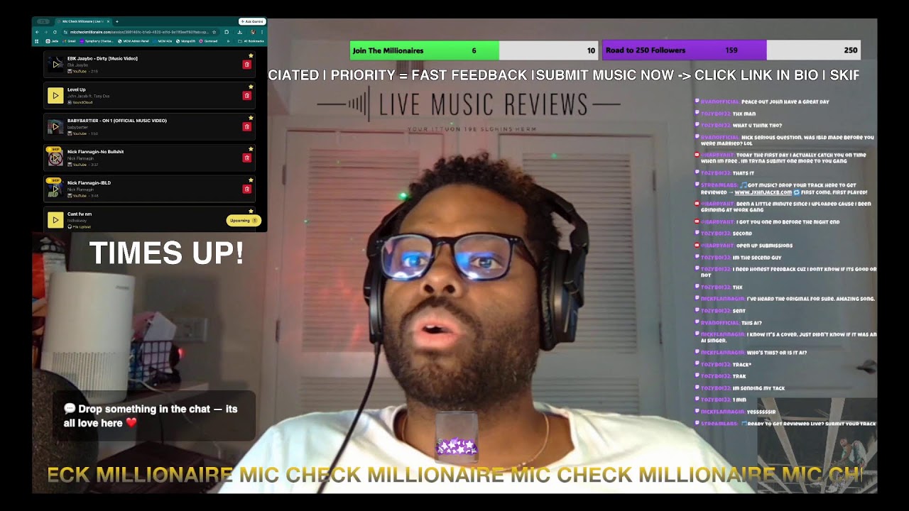 Live Music Reviews 🎧 Artist Submissions & Reactions | Mic Check Millionaire | Get Reviewed Live