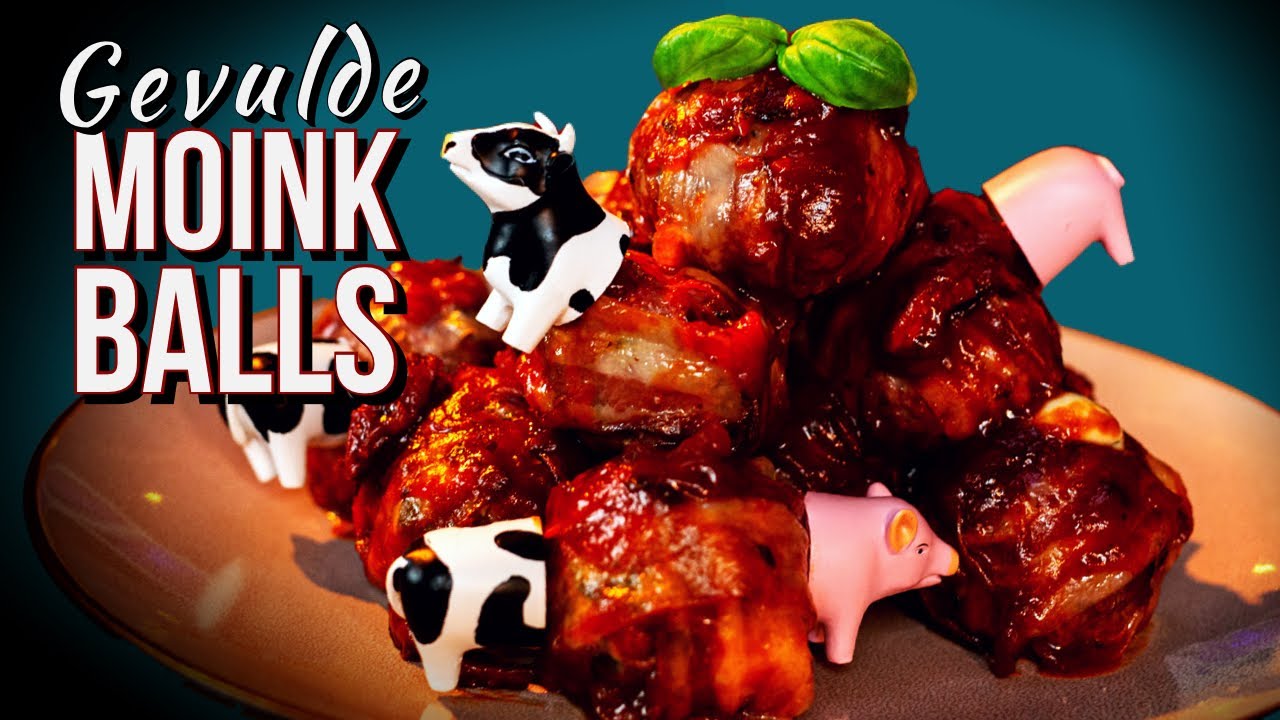 MOINK BALLS met BBQ saus op de Kamado Joe!