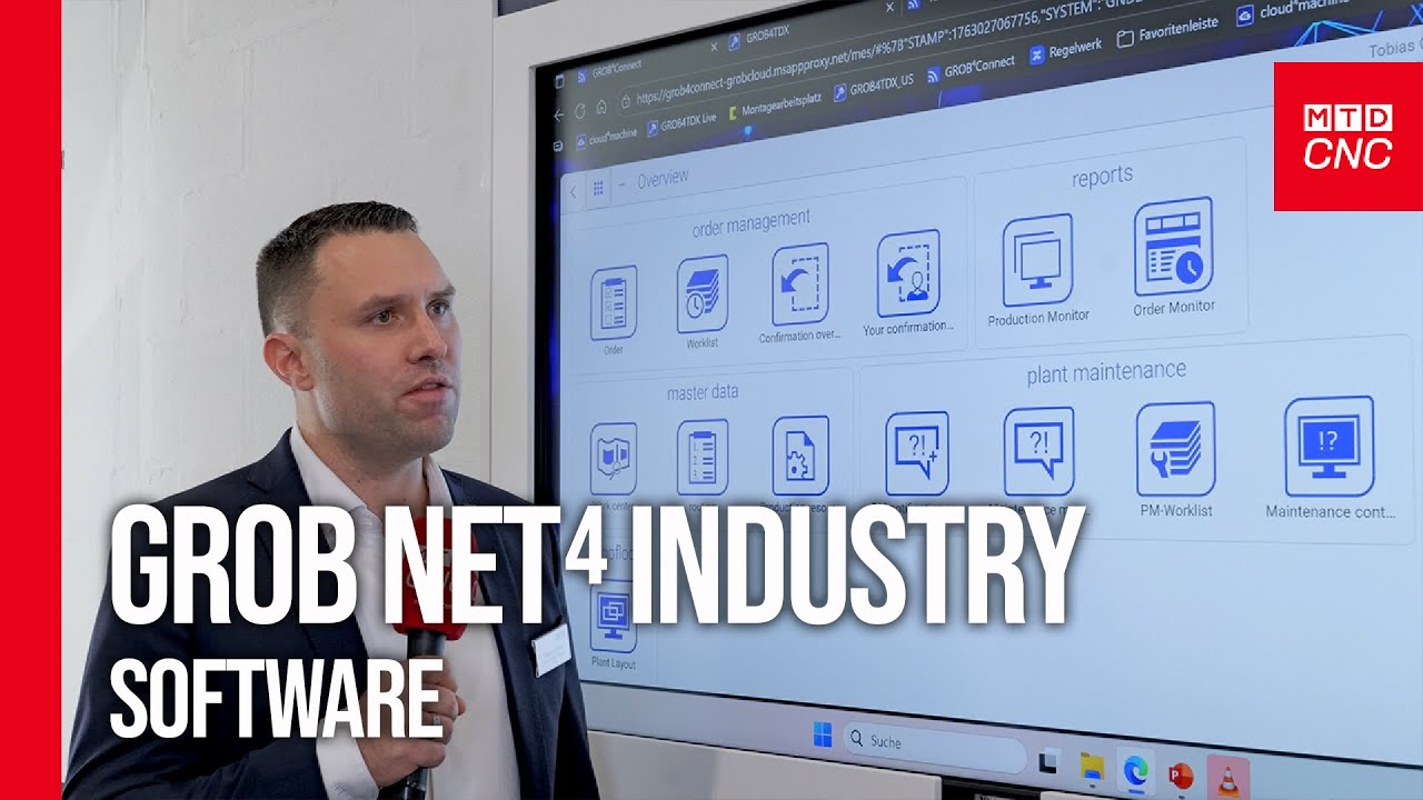 GROB 4NET Industry: Connecting your entire shop floor