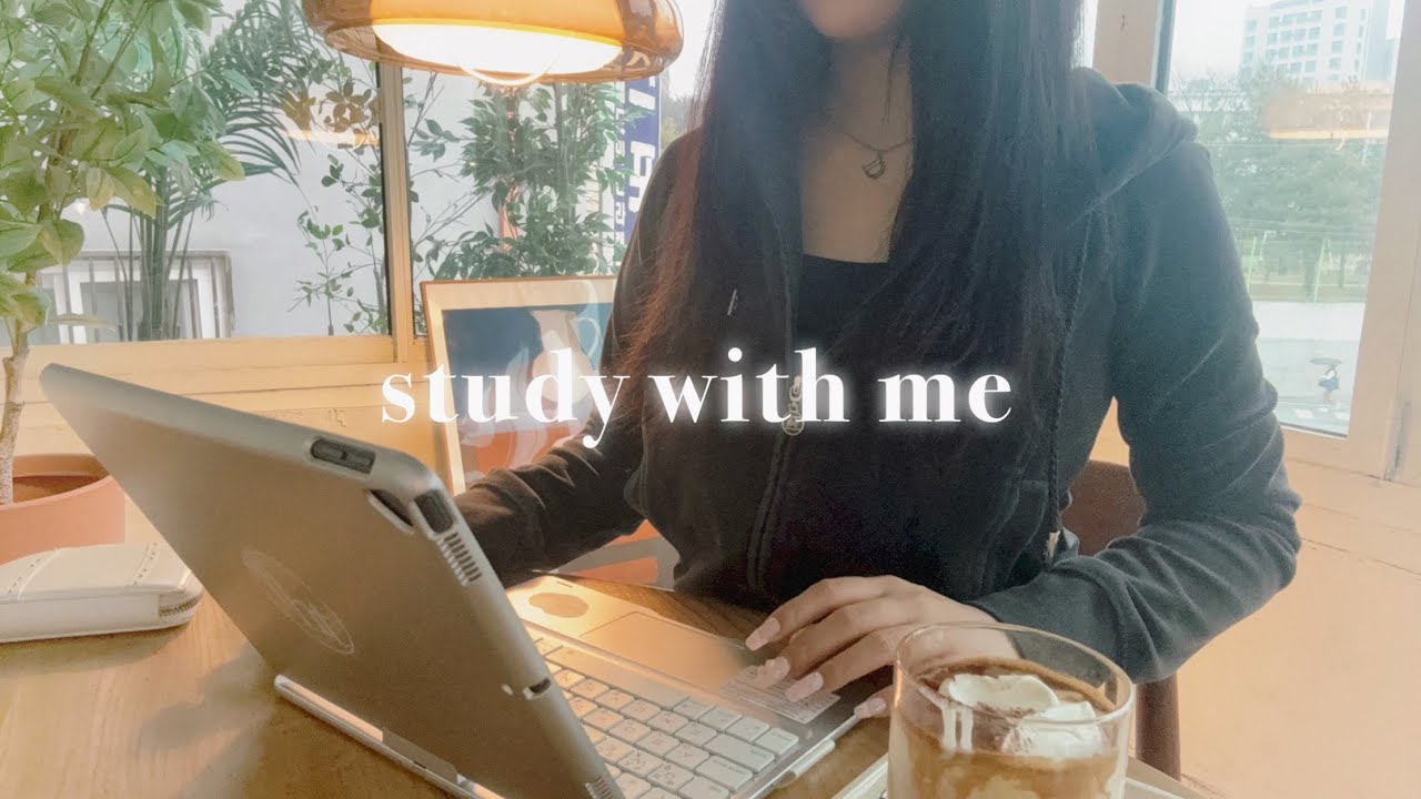 같이 작업(공부)해요💻🌱 비오는날 카페 백색소음 • study with me