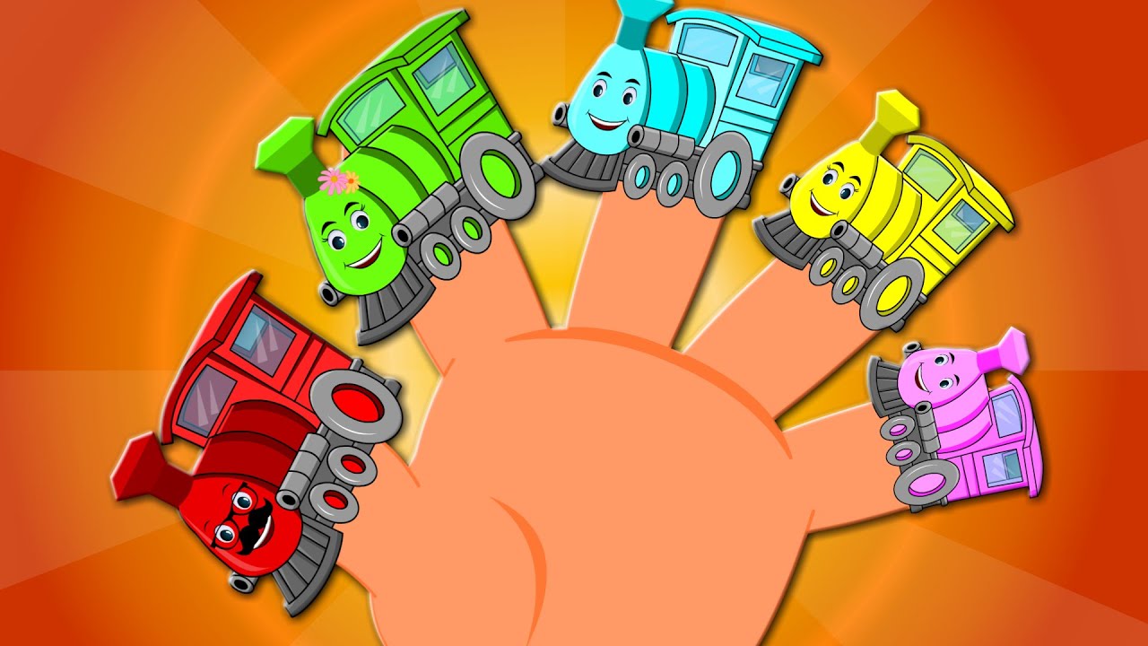 Finger Family Trains | Songs For Baby | Nursery Rhymes For Childrens
