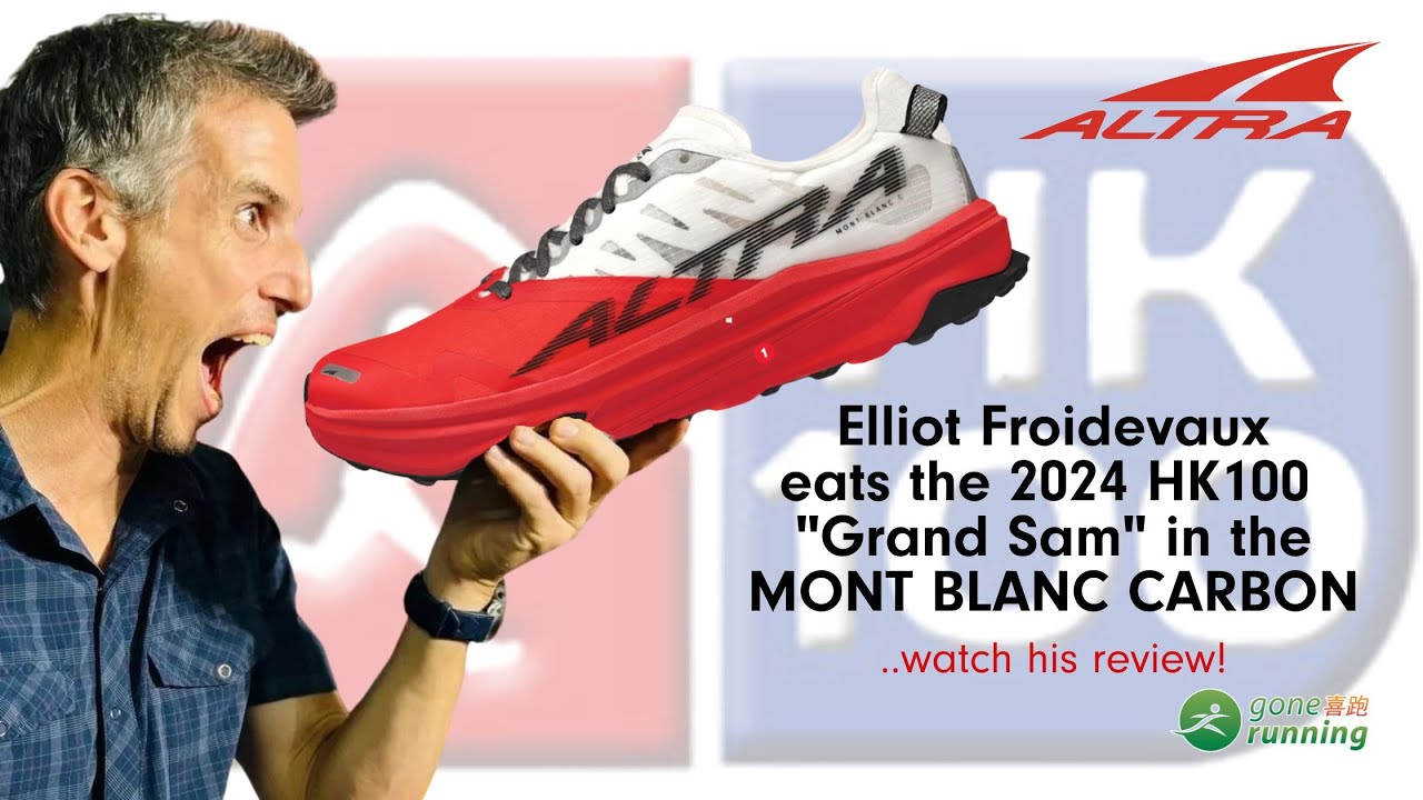 ULTRA ELLIOT WEARING THE BRAND NEW ALTRA MONT BLANC CARBON EATS THE HK100 