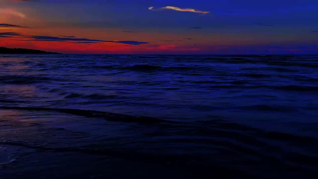 Deep Sleep Ocean Waves with Gentle Night Beach Ambience