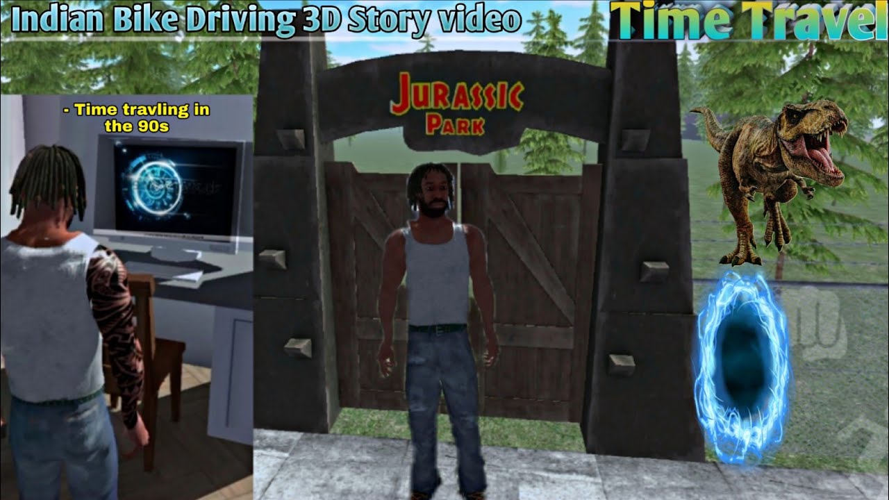 Indian Bike Driving 3D Time Travel 😱 | Doctor Ne Banai Time Machine | Dinosaur & 1990s Gone Wrong
