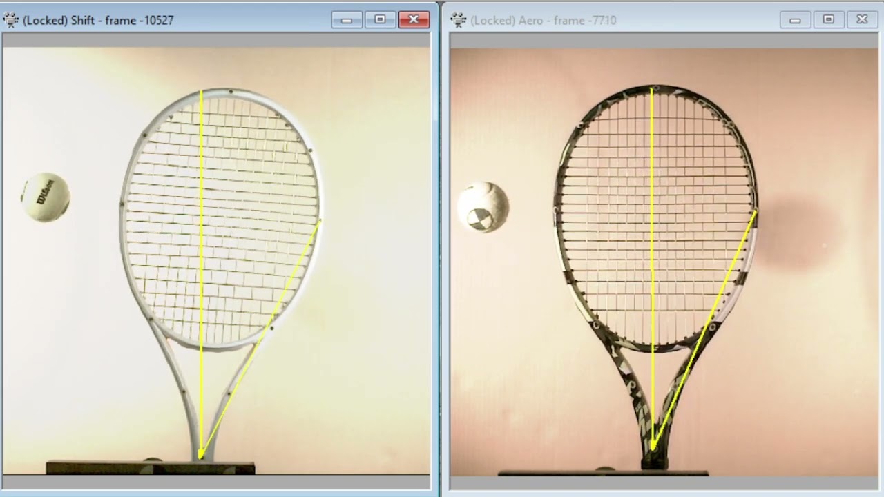 Vertical Bending: Shift v1 Tennis Racket vs. Leading Spin Frame #tennis #tennisracket #wilsonshift